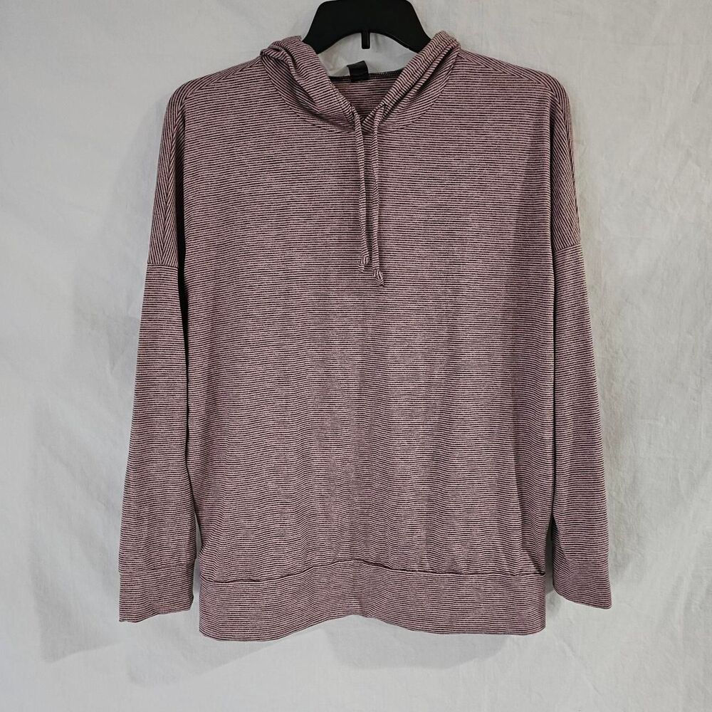 Pink micro striped sort cozy skechers Pullover hoodie